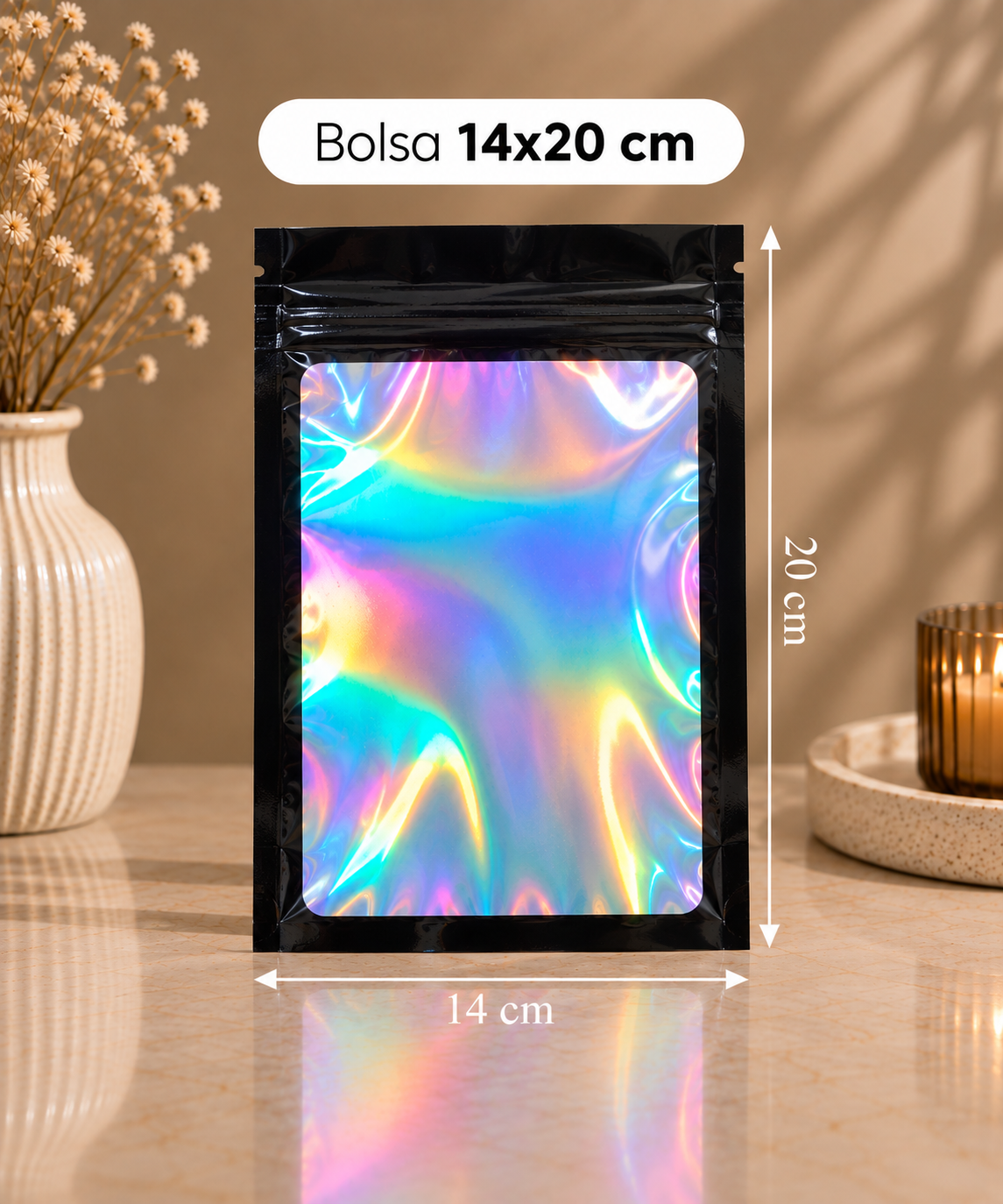 BOLSA HOLOGRAFICA 14X20